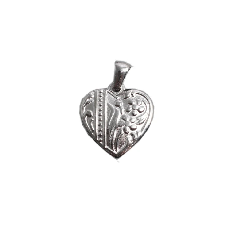 Custom Women Jewelry Stainless Steel Silver Heart Shell Pendant Necklace Charms Accessories Gift