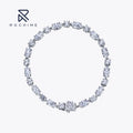 Rochime Fashion Shiny Branded Marquise Cut Splicing  Diamond Bracelet  925 Sterling Silver  5a Zircon Fine Jewelry  for Women