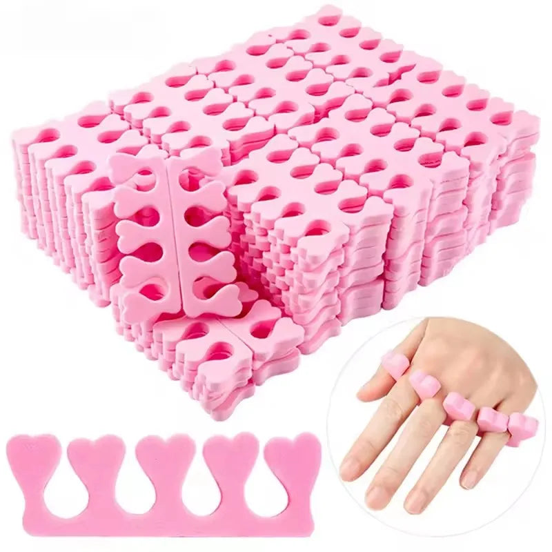 Foam Toe Separators Foot Fingers Professional Tools Sponge Pedicure Supplies Soft Gel UV Polish Manicure Accessories
