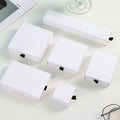Multi Sizes Luxury Matt White Paper Card Gift Drawer Box for Necklace Bracelet Earring Ring Storage Packaging Jewelry Boxes