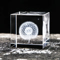 K9 Crystal Cube 3D Laser Engraved Paperweight Crystal Laser  Block for Home Decoration or Business Gift