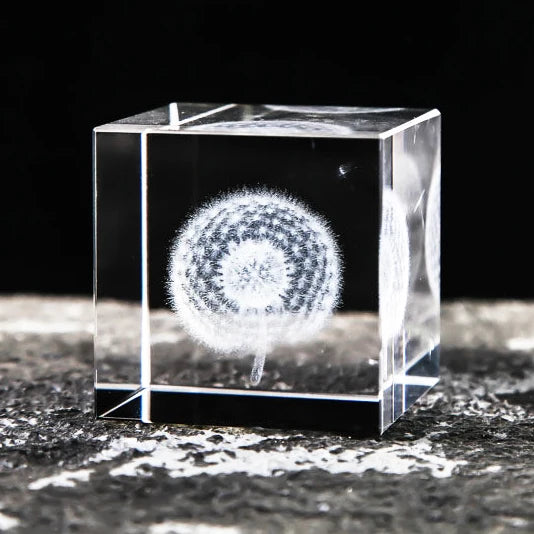 K9 Crystal Cube 3D Laser Engraved Paperweight Crystal Laser  Block for Home Decoration or Business Gift