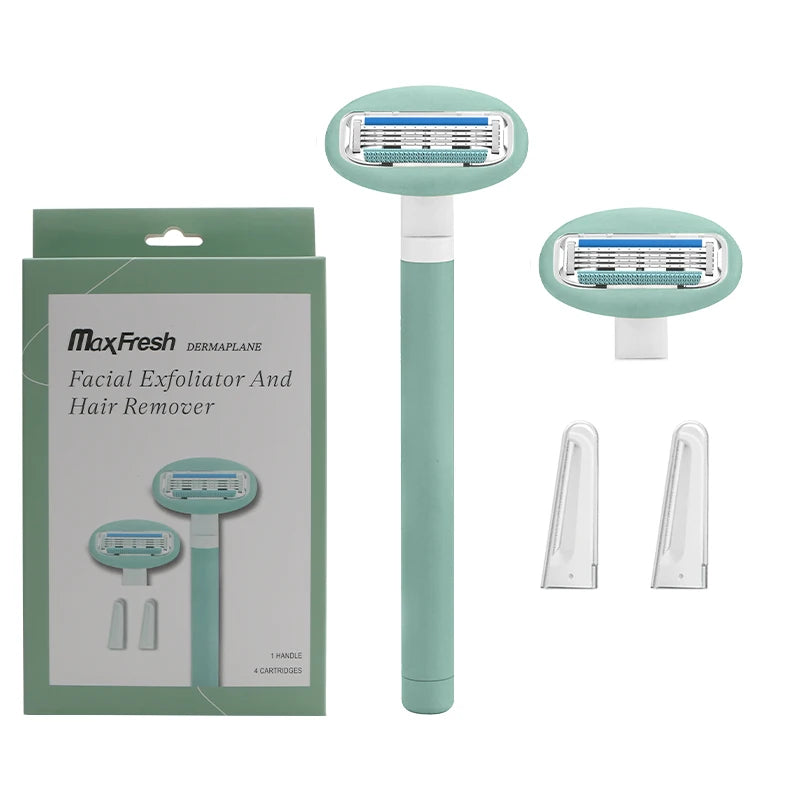 Women Four Blade Body Shave Razor Facial Clean Eyebrow Trimming Multipurpose Shaving Kit