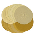 9Inch 225MM 9Holes Yellow Aluminum Oxide Hook and Loop Abrasive Paper Sandpaper Sanding Disc for Metal Wood Polishing Grinding