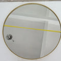 50CM  Modern MDF Antique Wood Frame Wall Hanging Circle Mirrors Wooden Decorative Round Wall Mirror for Bathroom Home Decor