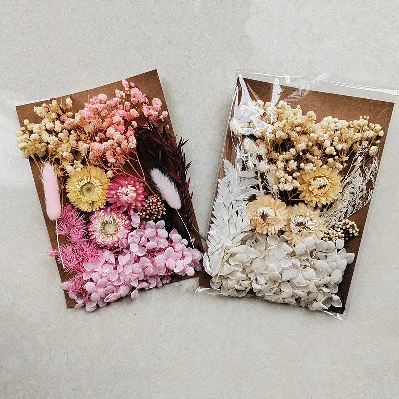 Wholesale DIY Dry Flower Material natural hydrangea Dried flowers for Wedding Scented Candle Resin Soap Nail Art Jewelry Making