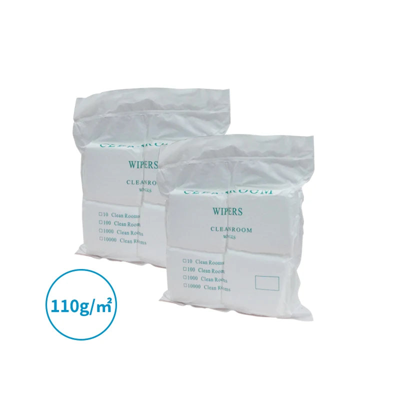 Multi Purpose Lint Free Industrial Cleaning Laser Sealed 100 Class Microfiber Polyester Cleanroom Wiper for Printhead