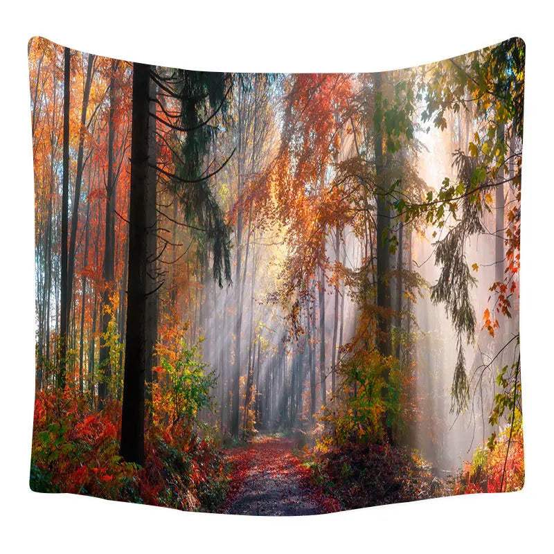 Forest Tapestry 3d Printing Natural Tree Tapestry Wall Tapestry Home Decoration
