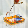 Ray Yi Customised Modern Decorative Coloured Neon Color Acrylic Serving Tray