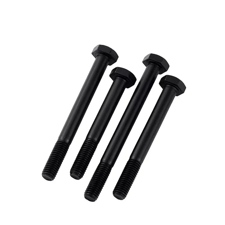 GB5782 Grade 12.9 High Strength Alloy Steel Half Thread External Hex Head Black Bolt M10 M12 M14