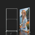 Expo Seg Light Box Double Side Aluminum Profile Frame Graphic Advertising Light Box With Footbase