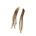 SSeeSY Joyas Fashion Jewelry Brass Copper Hypoallergenic Long Tassel Clip on Non Pierced Earrings Cuff for Women