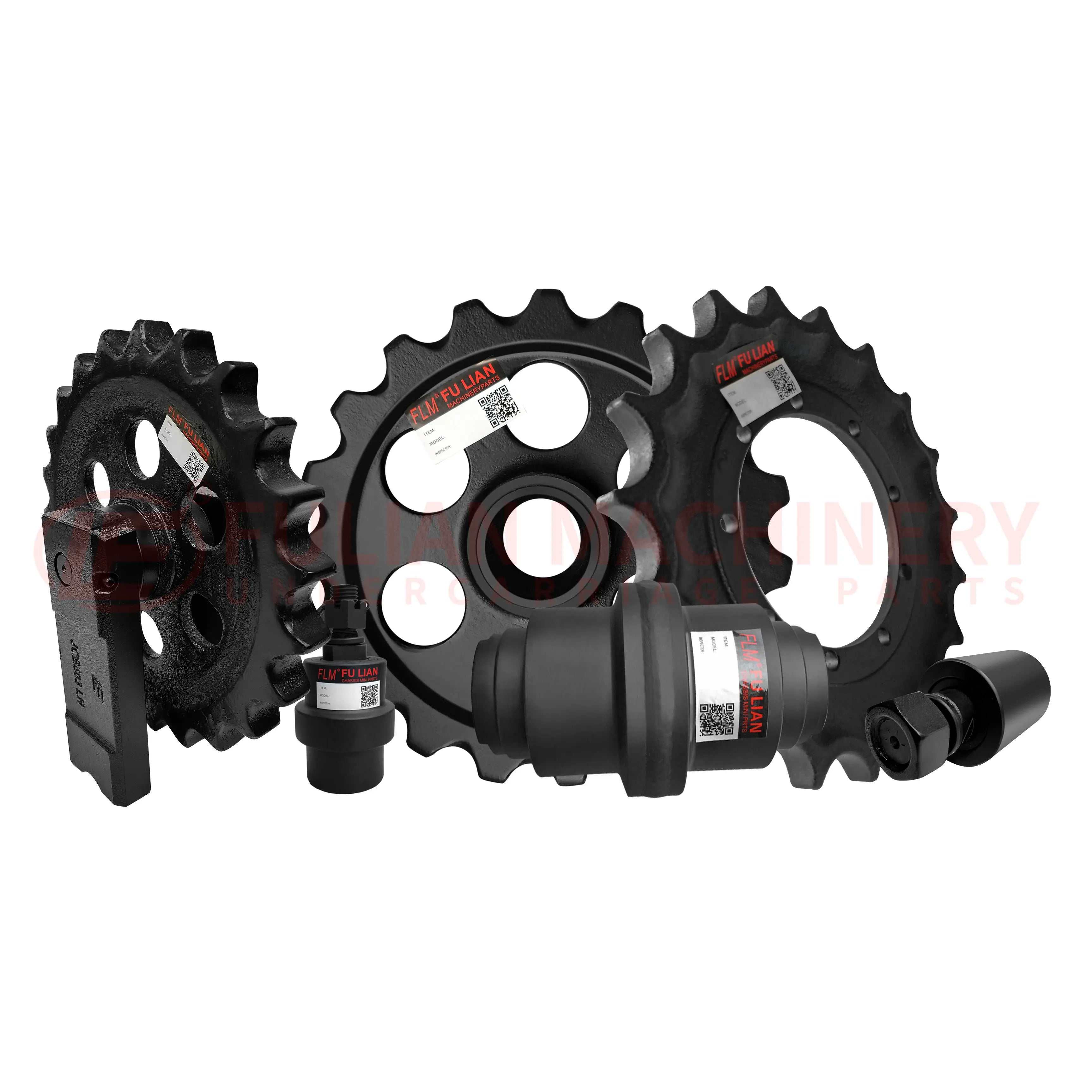 Mini Excavator Undercarriage Parts Top Carrier Roller Idler Sprocket Track Bottom Roller for JCB 8026 ZTS