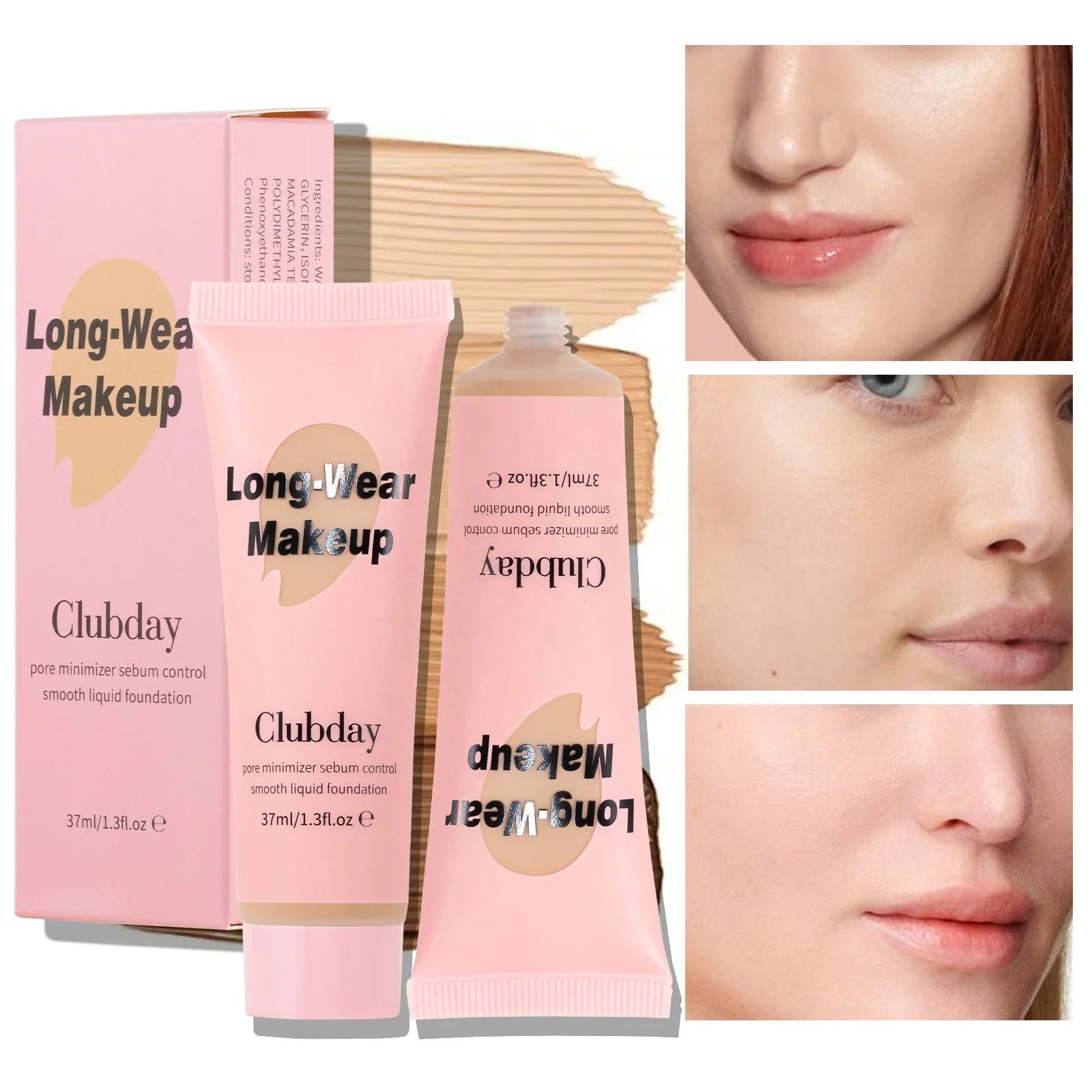 Factory Prices Natural Matte Concealer Foundation Liquid Oil Control Long Lasting Full Coverage Makeup Foundation Wholesale