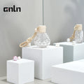 Car Hanging Perfume Bottle Fragrance Air Freshener Empty Glass Bottle Aroma Essential Oil Pendants Diffuser