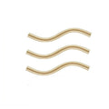 Fashion 14K Gold Filled S Tube Jewelry Findings & Components Bracelet Spacer Tube Diy Jewelry Making Accessories