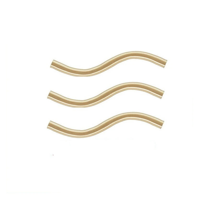 Fashion 14K Gold Filled S Tube Jewelry Findings & Components Bracelet Spacer Tube Diy Jewelry Making Accessories
