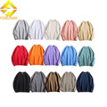 Fengway Custom 380g Terry Crew Neck Sweatshirt 100% Cotton Unisex Casual Long Sleeve Pullover Embroidered Technics Solid Pattern