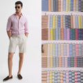 Wholesale Super Soft Woven Stripe Yarn Dyed School Uniform Skirt Fabric Microfiber Material Herringbone Slub Style for Lining