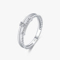 Ailmay Genuine 925 Sterling Silver Trendy Hemp Flowers Clear Zircon Finger Ring for Women Wedding Engagement Fine Female Jewelry