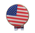 Custom USA Flag Doming  Ball Marker Magnetic Golf Hat Clip