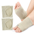 Compression Arch Support Sleeve Cushioned Arch Support Soft Elastic Reusable Gel Pad Fabric Arch Socks for Flat Foot Pain Relief