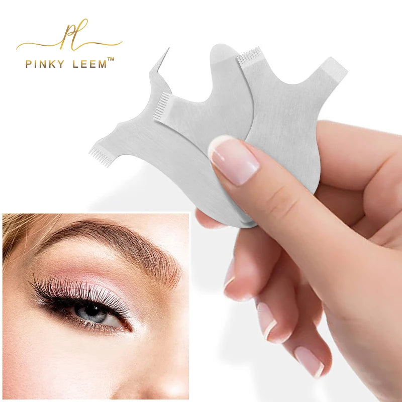 Pinky leem Custom Private Label Lash Lift Tools Stainless Steel Lash Lifting Brush Comb Metal Eyelash Comb Brush