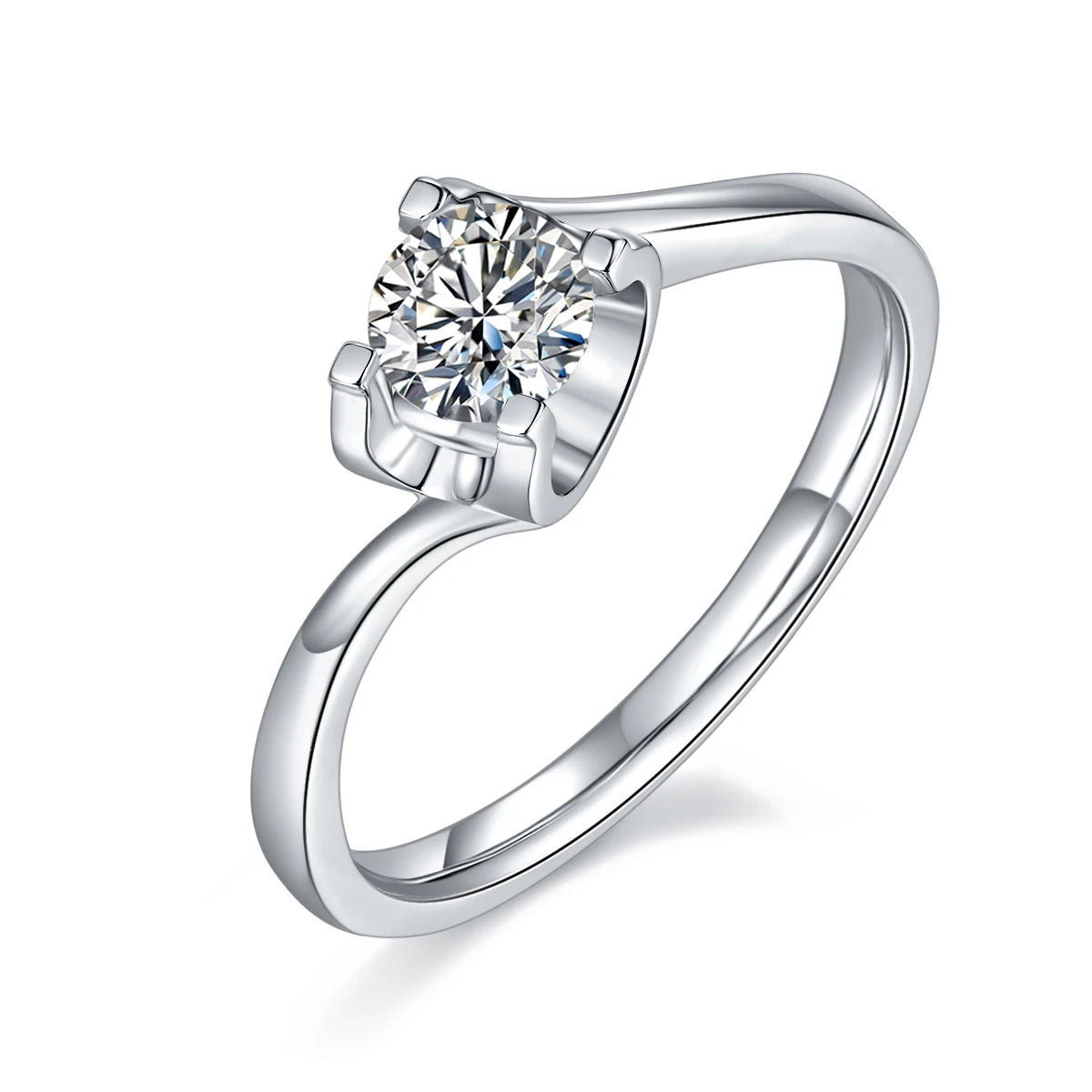 Wish Jewelry High Quality Bling-Bling Ring 14 Kt Gold Moissanite Engagement Eternity Ring Diamond With Your Design