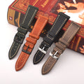 Genuine Cowhide Leather Watch Strap Universal Plain Watch Belt Women Men Smart Watch Band 20mm 24mm