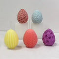 Handmade Easter Geometric Eggs Silicone Candle Mold Aromatherapy Eco-Friendly Opp Bag