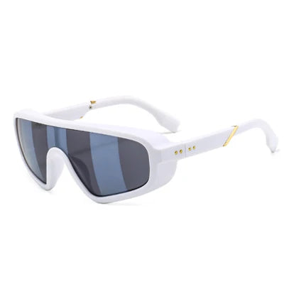 ADE WU JH840 Oversized One Piece Sunglasses Personality Square Shield Sun Glasses Big Frame Punk Eyewear