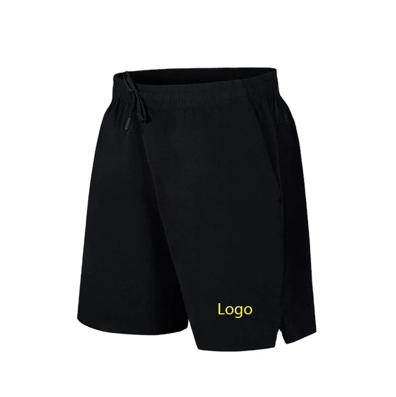 RNSHANGER Custom Solid Beach Pants Summer Thin Ice Silk Sports Shorts Men's High Street Outdoor Breathable Fitting Plus Size