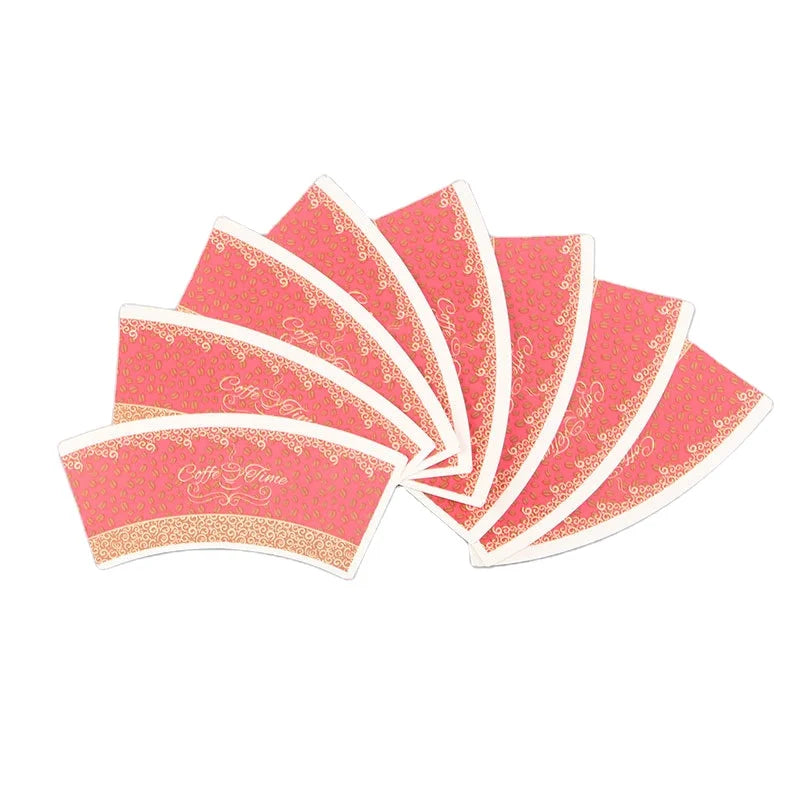 Disposable Recyclable Christmas Single Wall Paper Cup Blanks Fan Custom Customized Logo