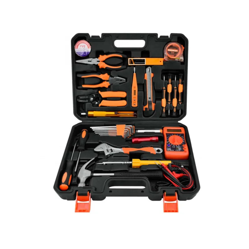 2025 JZD JIezhida OEM Alloy Steel Auto Repair Tool Kit Tool Box Wrench Spanner Ratchet Sleeve Bits Sockets Rod Pliers Cutter Set