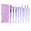 New Design Synthetic Foundation Professional Private Label Customized Purple Makeup Brushes With Bag
