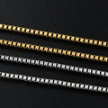 Stainless Steel Box Chain 2.5mm Gold Ornament Diy Necklace Bracelet Fashion Accessory Clothing Pendant