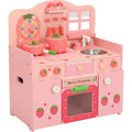 Kids Wooden Play Kitchen Wooden Kitchen Toys Play Set Pretend Play Cooking Set Toy With Accessories