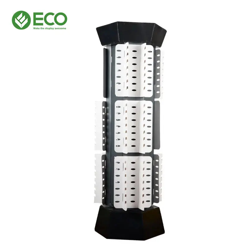 ECO Modern Foldable Acrylic Rotating Four Sides Sunglasses Display Stand Customized Floor Standing for Retail Store Promotion
