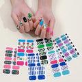 Wholesale 2D Shiny Summer Nail Art Decor Sticker Full Cover Nail Polish Sticker with Packaging for Women