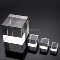 Crystal Cube Table Number Holder Transparent Acrylic Cube Base Business Card Holder