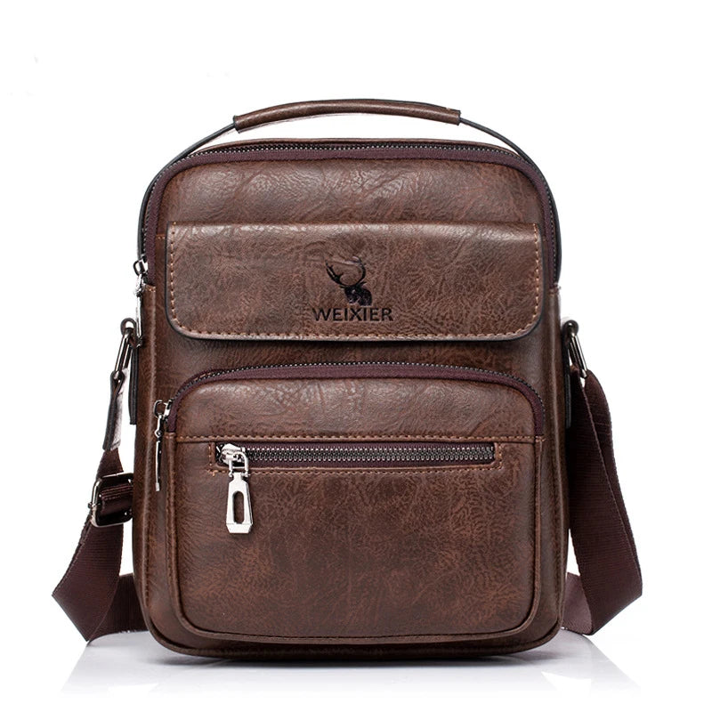 1101 Three Colors Custom Wholesale Trending Fashion Vegan PU Leather Men Sports Mini Sling Shoulder Bag