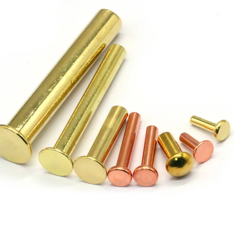 Copper Saddler Rivet and Burrs Saddle Rivets Copper Burrs Brass Rivet and Burr With Hose Saddlers