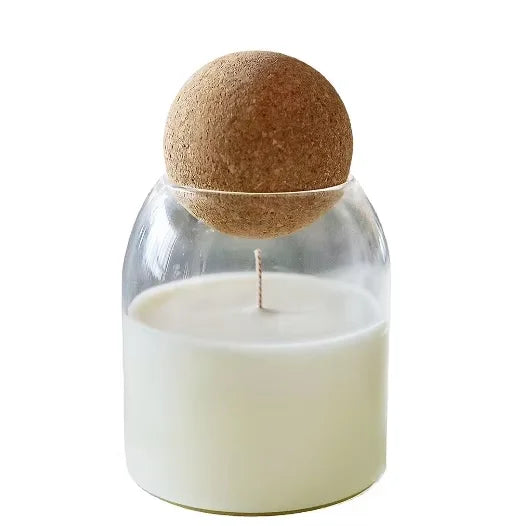 2026 Custom Scented Smokeless Tumbler Candle Jar with Cork Wedding Decoration and Home Decor Votive Holder for Christmas
