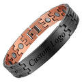 BioMagnetic Jewelry  New Design Customized Black Copper Jewelry Bracelet Magnetic Bracelets
