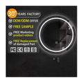 Anti Fog Smart Stripe Around Mirror 30 Inch Round Illumination Bathroom Mirror High Tech Round Mirror with Light
