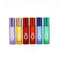 Cosmetic Packaging Empty Colored Gradient Custom Logo 10ml Cylinder Shape Roller on Essential Oil Glass Bottle