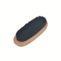 Factory wholesale hot selling oval suede leather shoes wooden handle pig brush shoe polish brush