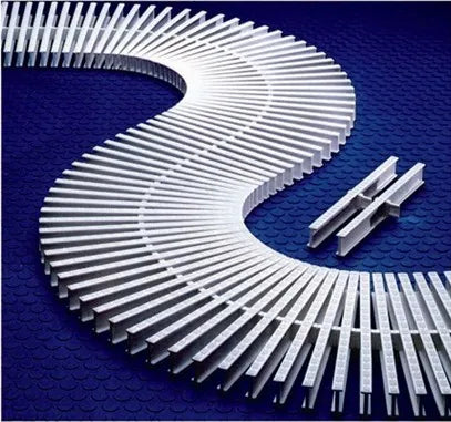 Swimming Pool Plastic Pool Grating ABS/PPS/PVC Material 18cm PVC Swimming Pool Overflow Gutter Grating