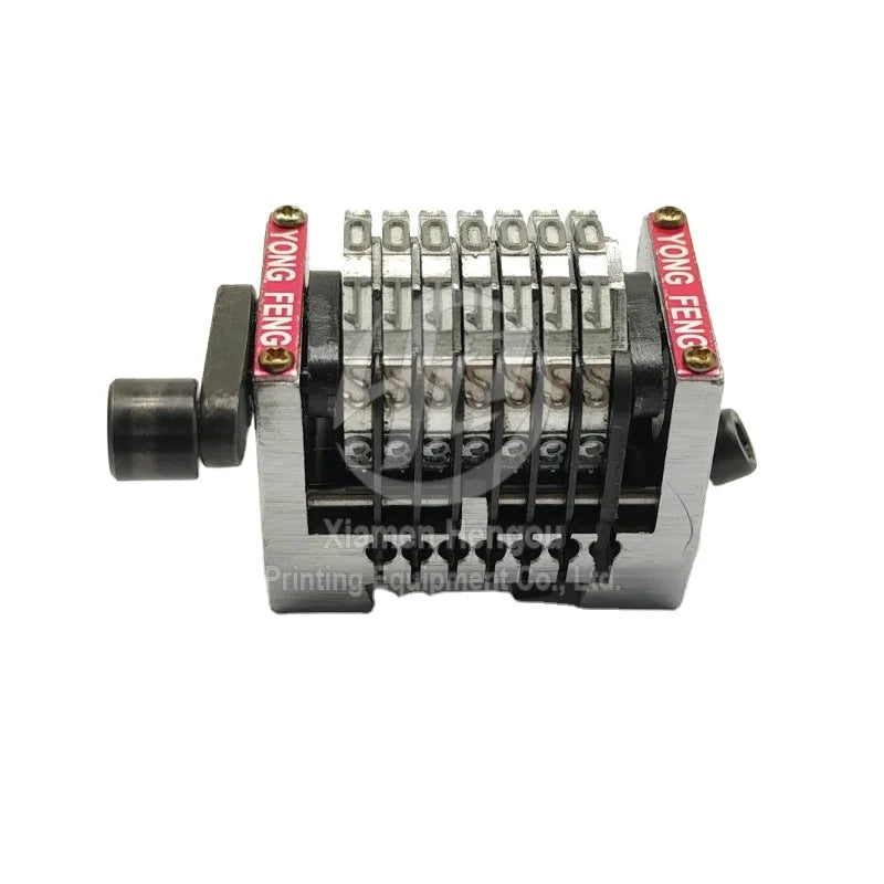 7 Digits 22.3 Numbering Machine Horizontal Backward 09876... Not Automatically Rebound Numbering Machine Printing Machine Parts