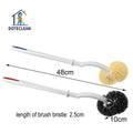 2025 Long Handle PP Plastic Toilet Cleaning Brush Set 1pc Per OPP Bag Hand-held Brushes